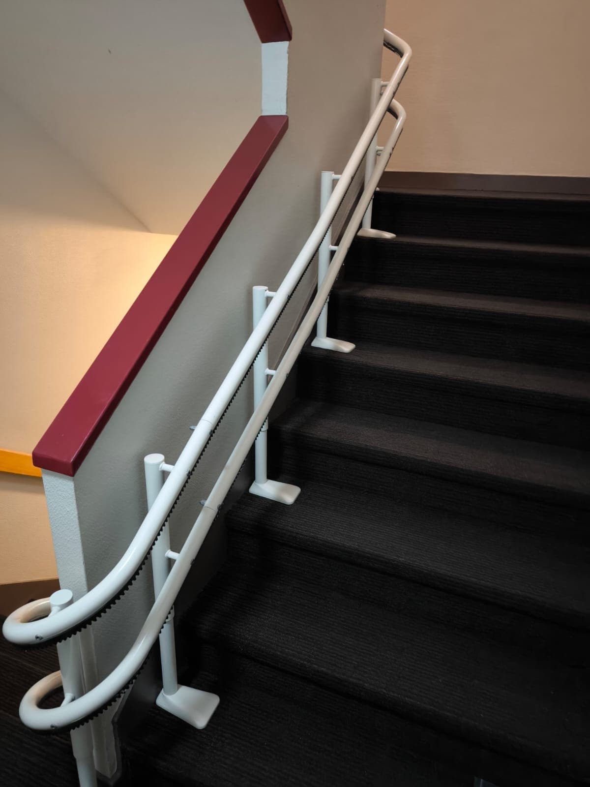 monte-escalier-double rail 3 étages